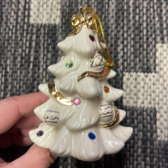 Vintage Lenox Christmas Tree With Swarovski Crystals Ornament 4” - Picture 3 of 3